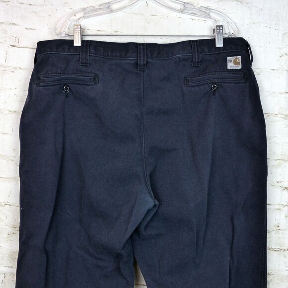 Carhartt FR Pants Men 40x32 (38x30) Blue Arc2 NFPA 2112 Flame Resistant 371-20 - Picture 8 of 15